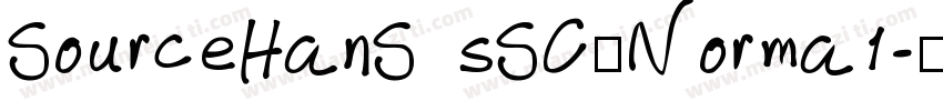 SourceHanS  sSC—Norma1字体转换